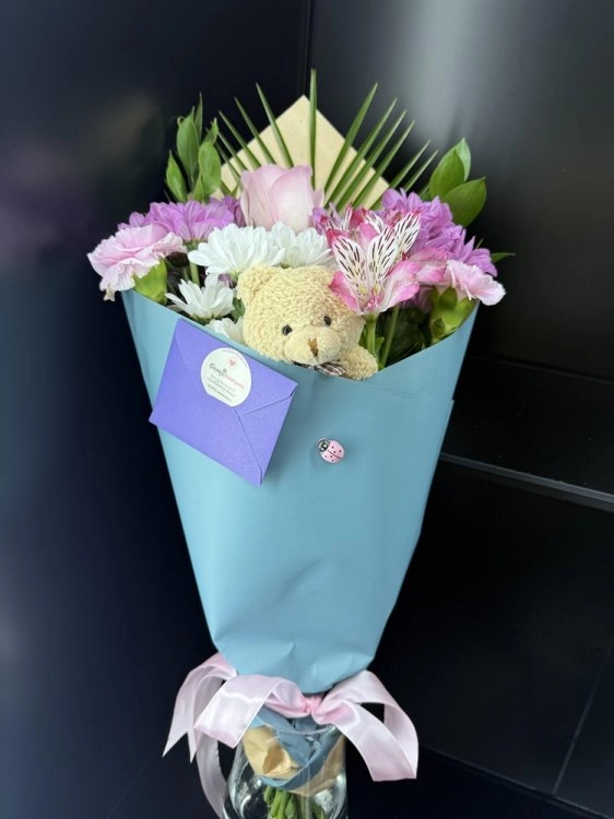 Minnoş Buket Bej Ayılı